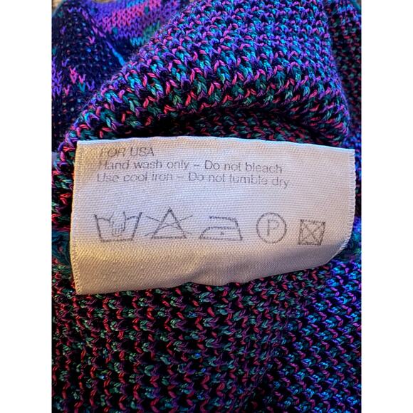 Vintage Bogner ski sweater 90s tropical palm tree toucan - Picture 9 of 9